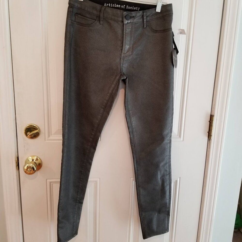 Articles of Society Sarah Skinny Boston Jeans Size 29 Ankle Shimmer NWT Slim